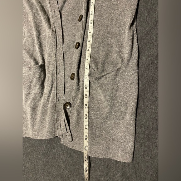 Gray Cotton Cardigan - Picture 4 of 4